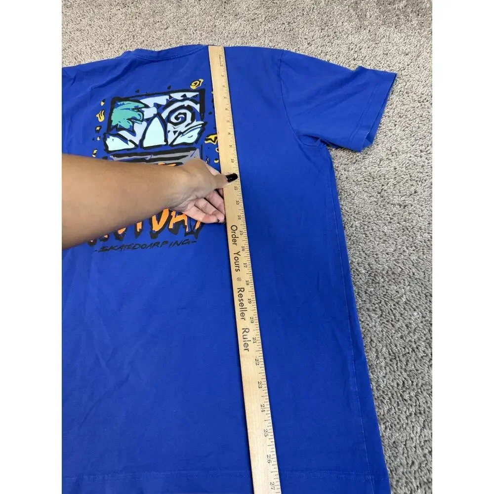 Adidas Shirt Mens XL Blue Skateboarding Graphic Crew Neck Adidas Originals